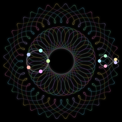 Paths of the 10 bodies of #161_10