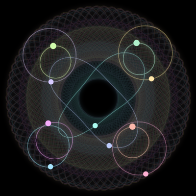 Paths of the 10 bodies of #279_10