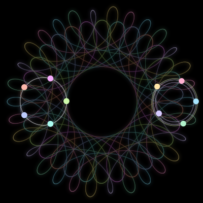 Paths of #493_10, a 10-body orbit