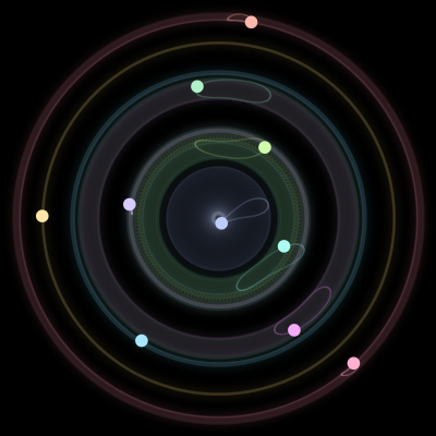 Paths of #498_10, a 10-body orbit