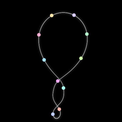 Paths of the 10 bodies of #529_10