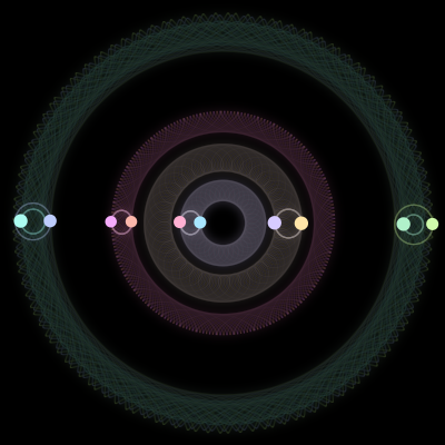 Paths of the 10 bodies of #874_10
