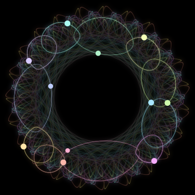 Paths of the 11 bodies of #1037_11