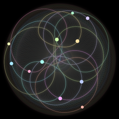 Paths of the 11 bodies of #355_11