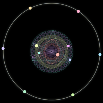 Paths of the 11 bodies of #45_11