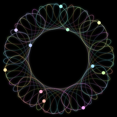 Paths of the 11 bodies of #486_11