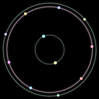 Paths of the 11 bodies of #645_11
