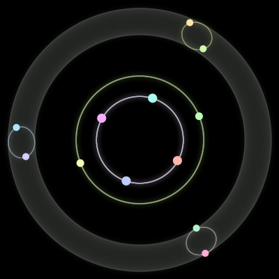 Paths of #426_12, a 12-body orbit