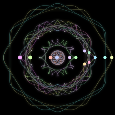 Paths of the 13 bodies of #390_13