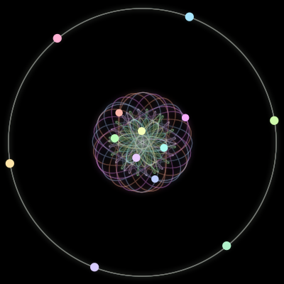 Paths of the 13 bodies of #97_13