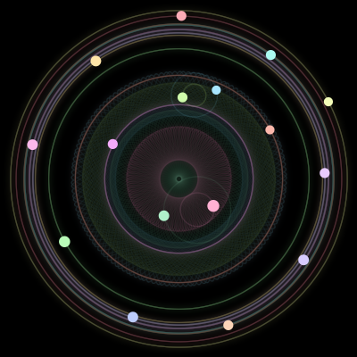 Paths of #476_16, a 16-body orbit