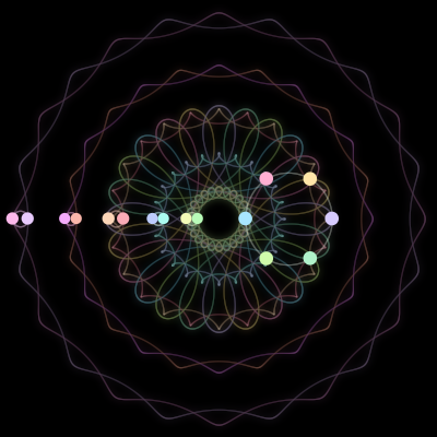 Paths of #487_16, a 16-body orbit