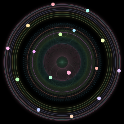 Paths of #51_16, a 16-body orbit