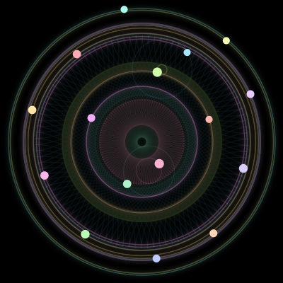 Paths of #723_16, a 16-body orbit