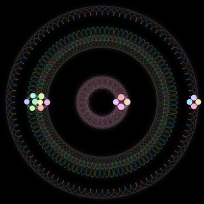 Paths of #870_16, a 16-body orbit