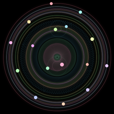 Paths of #924_16, a 16-body orbit