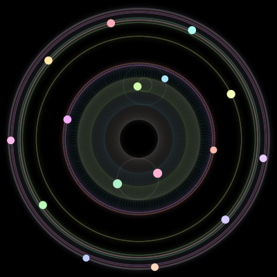 Paths of the 16 bodies of #989_16