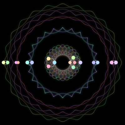 Paths of the 18 bodies of #12_18
