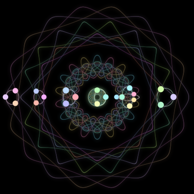 Paths of the 21 bodies of #5_21