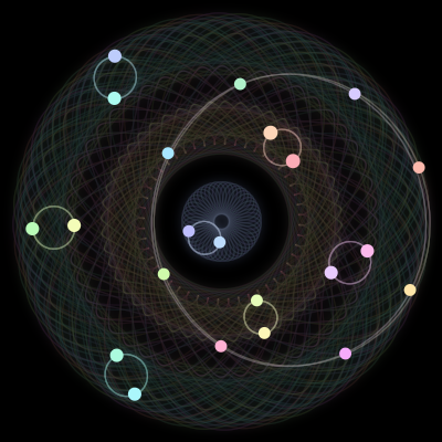 Paths of #2_22, a 22-body orbit