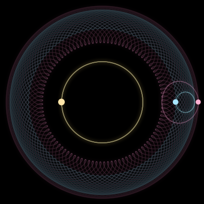 Paths of #16706_3, a 3-body orbit