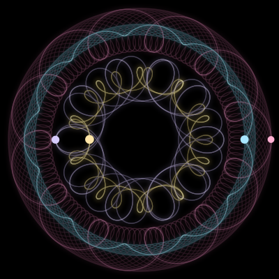 Paths of #2352_4, a 4-body orbit