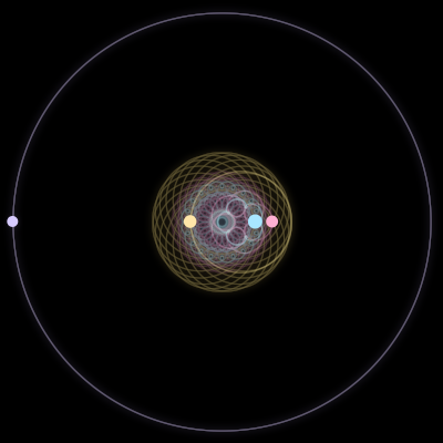 Paths of #2797_4, a 4-body orbit