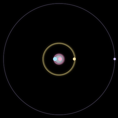 Paths of #374_4, a 4-body orbit
