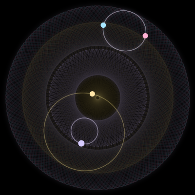 Paths of #4386_4, a 4-body orbit