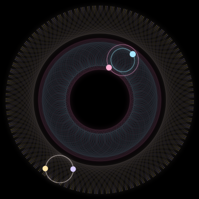 Paths of #5756_4, a 4-body orbit