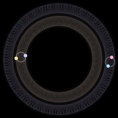 Paths of #6318_4, a 4-body orbit
