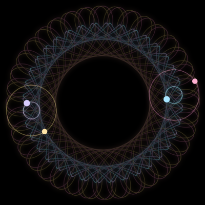 Paths of #6454_4, a 4-body orbit