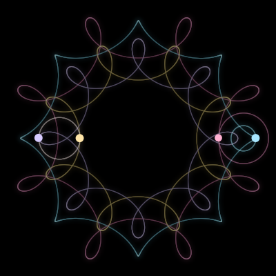 Paths of #673_4, a 4-body orbit