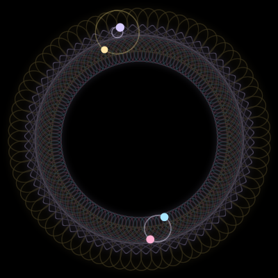 Paths of #6746_4, a 4-body orbit