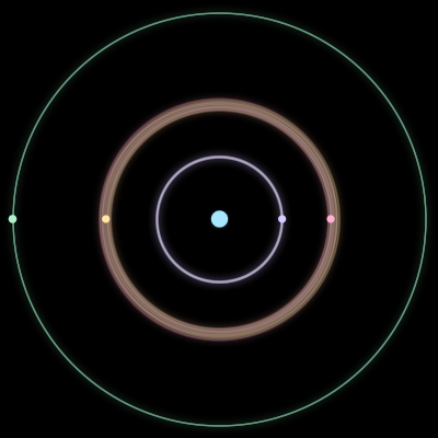 Paths of #2224_5, a 5-body orbit