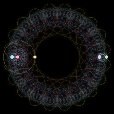 Paths of #2313_5, a 5-body orbit