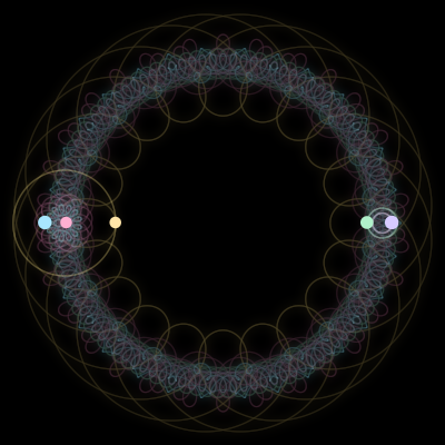 Paths of #2371_5, a 5-body orbit