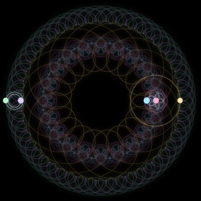 Paths of #2373_5, a 5-body orbit