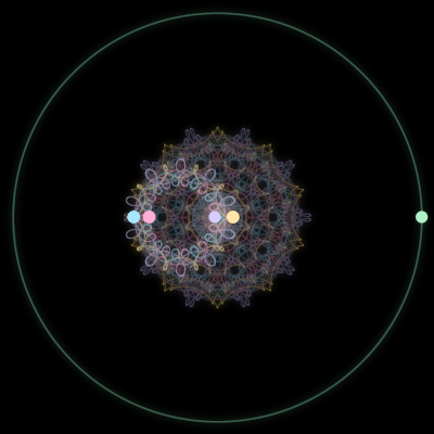 Paths of #2378_5, a 5-body orbit