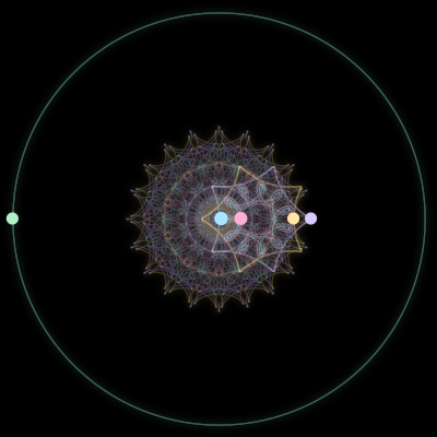 Paths of #2753_5, a 5-body orbit