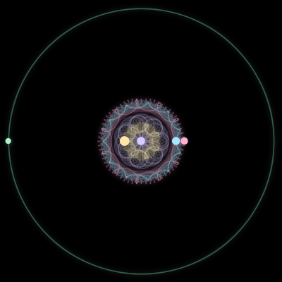 Paths of #2787_5, a 5-body orbit
