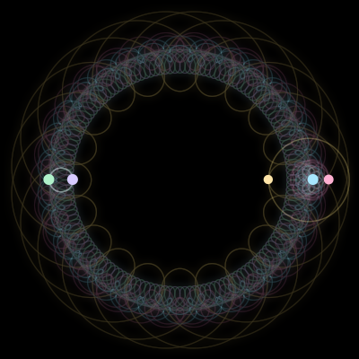 Paths of #2789_5, a 5-body orbit