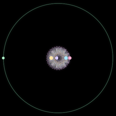 Paths of #2937_5, a 5-body orbit