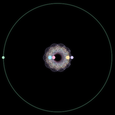 Paths of #4231_5, a 5-body orbit