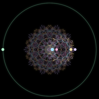 Paths of #4892_5, a 5-body orbit