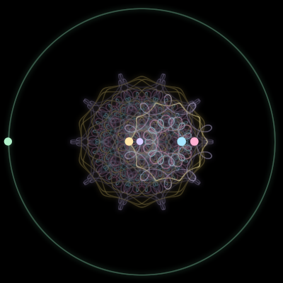Paths of #4901_5, a 5-body orbit