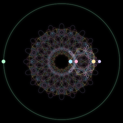Paths of #567_5, a 5-body orbit