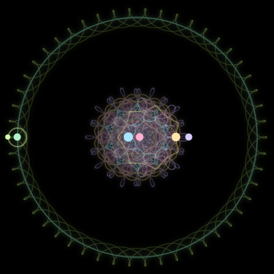 Paths of #1311_6, a 6-body orbit