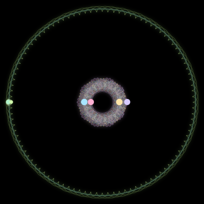 Paths of the 6 bodies of #1461_6