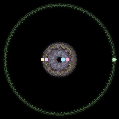 Paths of #217_6, a 6-body orbit